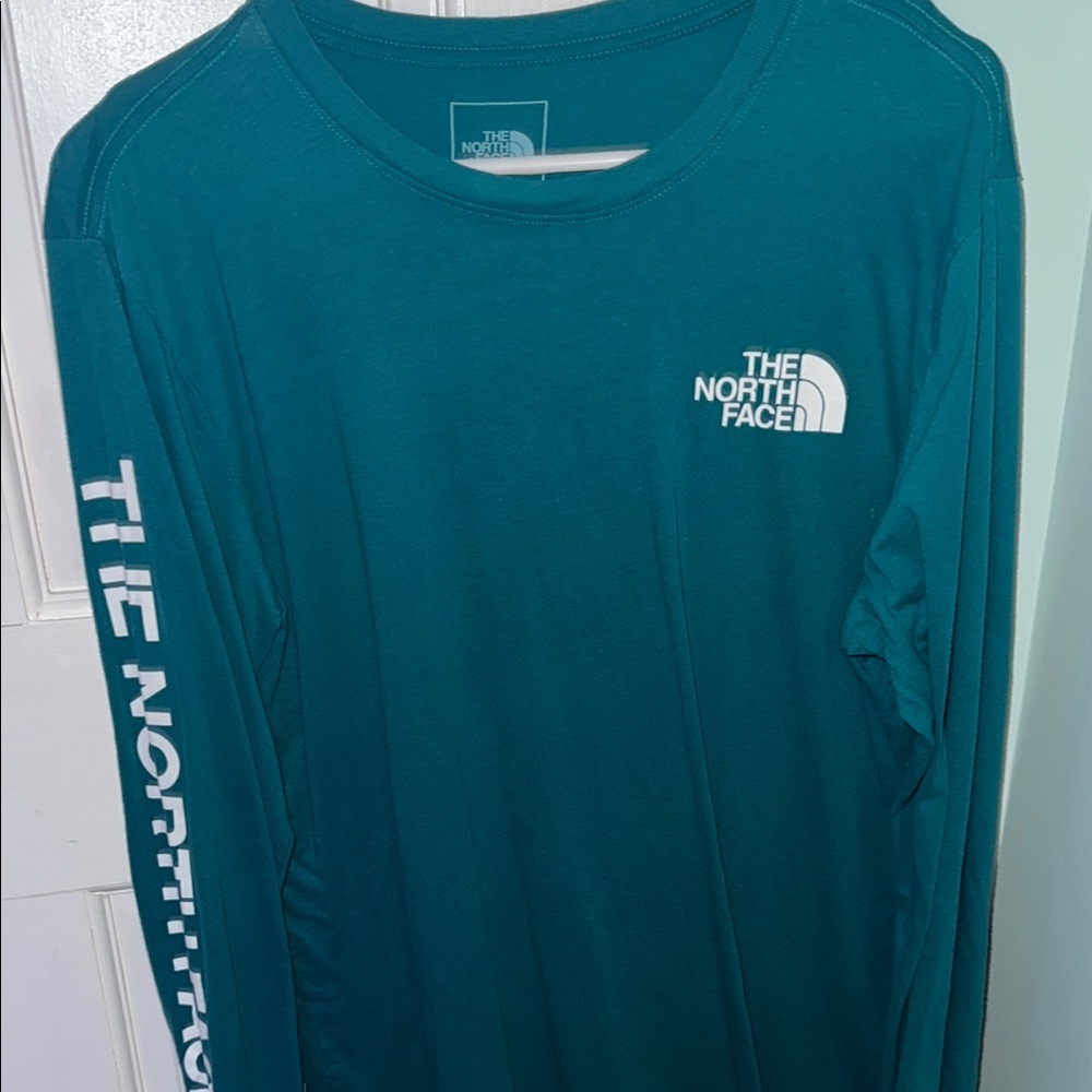 The North Face Teal Long Sleeve Shirt
